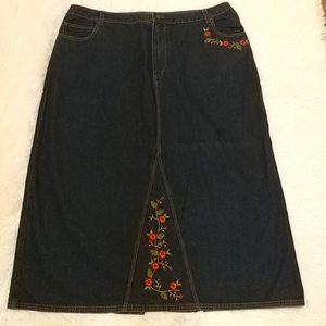 L.A. BLUES Denim Jeans Skirt 24W - LIKE NEW!!!